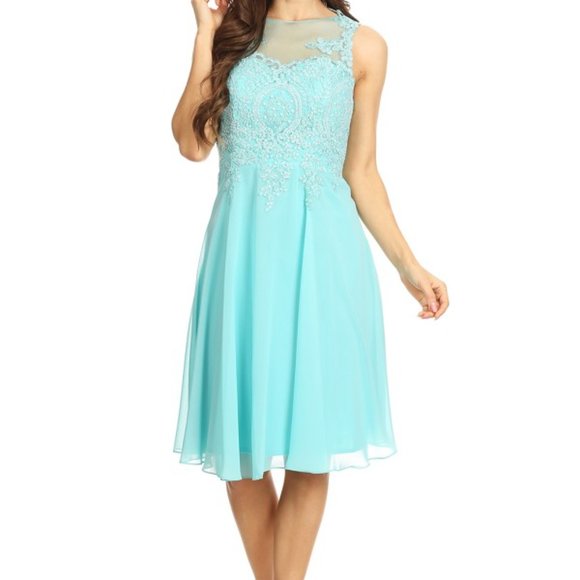 Sheer Dress Ivory A-line Corset Back Chiffon off white beaded - Picture 10 of 12